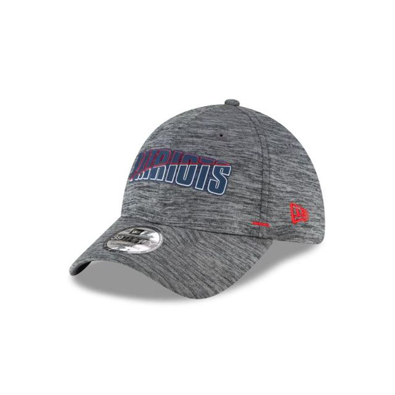 NFL New England Patriots Summer Sideline 39Thirty Stretch Fit (HNB4663) - Grey New Era Caps